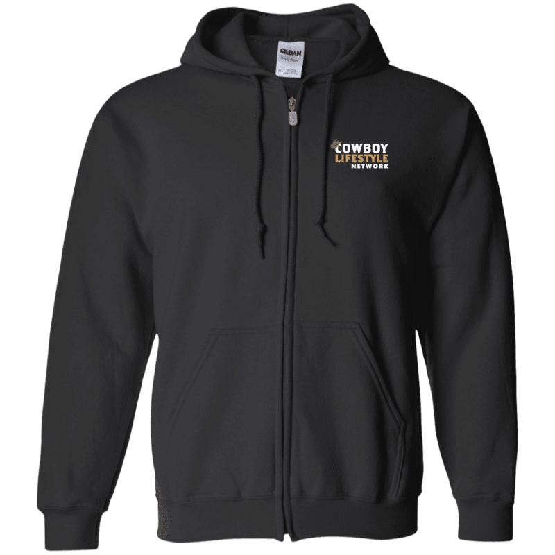 Cowboy Lifestyle Network Full-Zip Hoodie Black