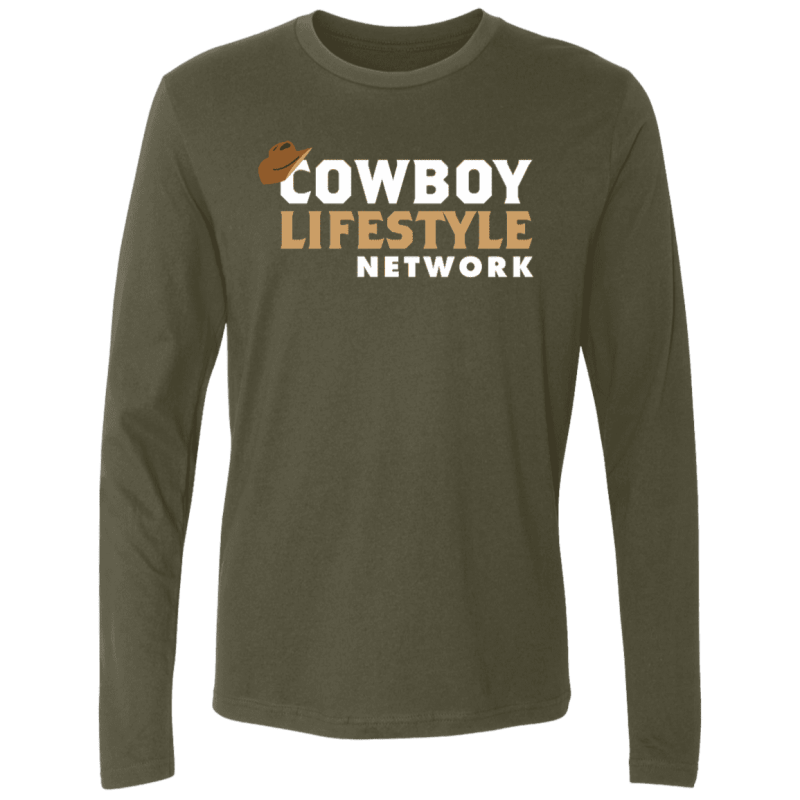 Cowboy Lifestyle Network Long Military Green Sleeve